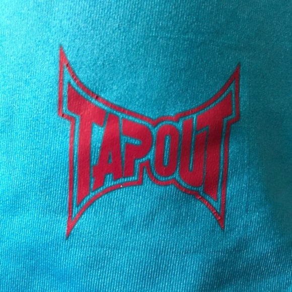 *TAPOUT* Green x Blue Racerback Athletic Tank Top - Picture 4 of 5